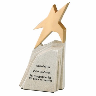 8½" Resin Rising Star on Rocks Trophy