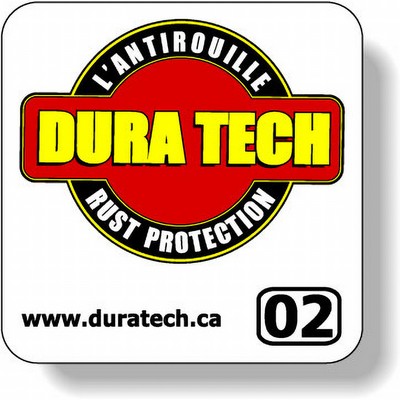 Stock Shape White Matte Polypropylene Roll Labels - Square with round corners (1.25" x 1.25") Flexo