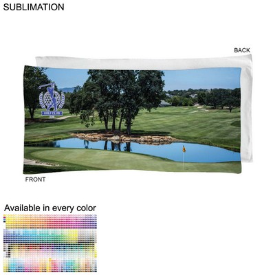 Golf Caddie Towel Large in Microfiber Dri-Lite Terry, 20"x40", Sublimated Edge to Edge 1 side