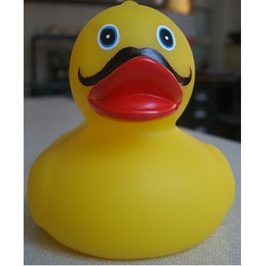Rubber Moustache Duck