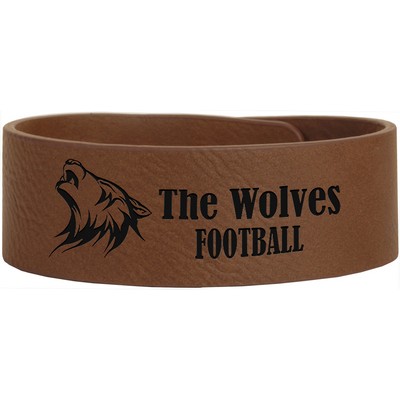 Cuff/Bracelet, Dark Brown Faux Leather