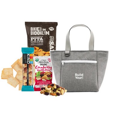 Eco-Friendly Cooler with Healthy Snacks