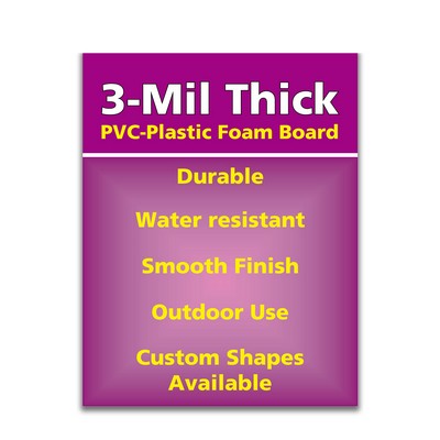 Pvc 12X24 Plastic 3Mm Foam Board. Full Color
