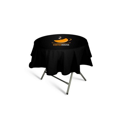 Round Non-Fitted Standard Table Cover - 7oz Polyester w Dye Sublimation Print