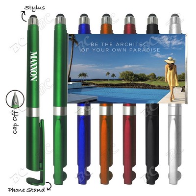 Banner Promotional Message Pen With Phone Stand