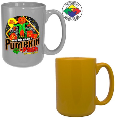 15 Oz. Golden Yellow El Grande Mug - Dishwasher Safe - Precision Spot Color