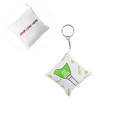 2 3/8" x 2 3/8" Custom Pillow Keychain