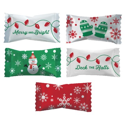 Assorted Sour Candies in Merry & Bright Wrappers