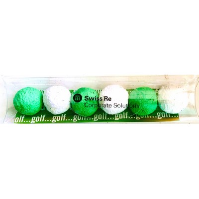 Eco-Friendly Wildflower Seed Bombs with Golf Background