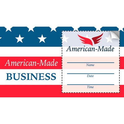 Rectangle Sticker Appointment Card (3.5" x 2")