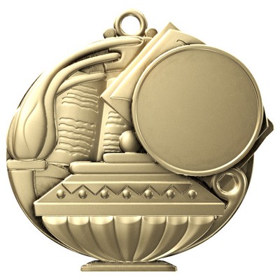 Book & Lamp Academic Performance Medallion