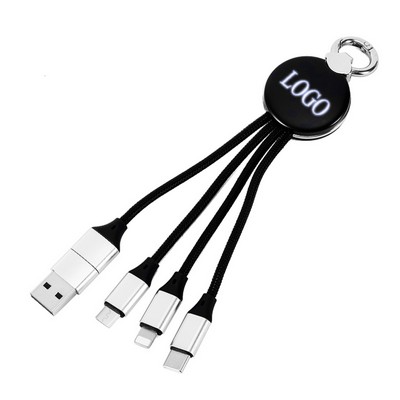 3 In 1 Luminous Night Light USB Data sync Charging Cord