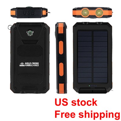 10000 mAh Solar Power Bank Charger