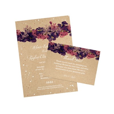 2" x 2" - Full Color Brown Kraft Business Cards - 18PT Uncoated