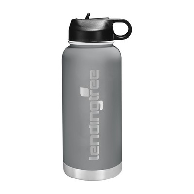 32 Oz. Gray Tahoe Drinkware Beverage Bottle