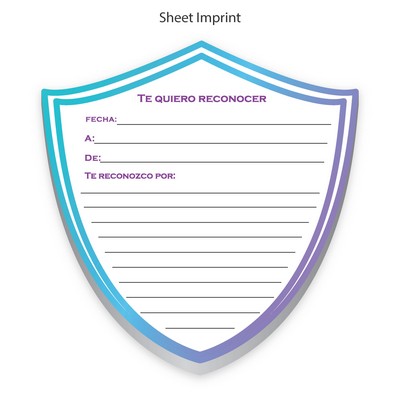 Die Cut Medium Sticky notepads with 50 sheets