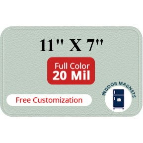 Magnet - 11 x 7 Round Corners - 20 mil