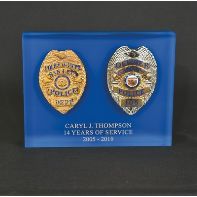 Lucite Rectangle Embedment Award (6"x7"x7/8")