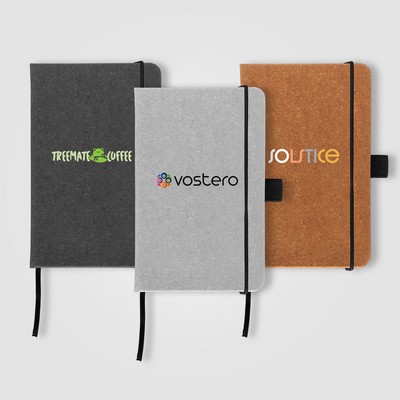 Carson 3.5'' x 5.5'' Recycled PU Leather Notebook - Full-Color Inkjet