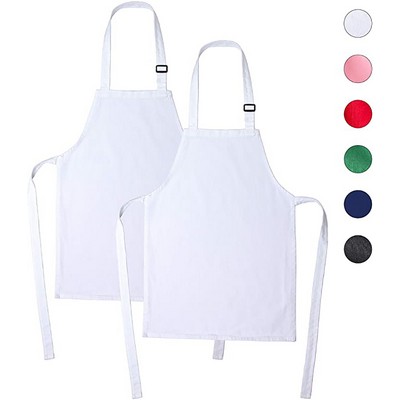 Reusable Kids Aprons Adjustable Youth Bib Apron