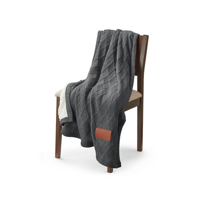 Trellis Knit Blanket
