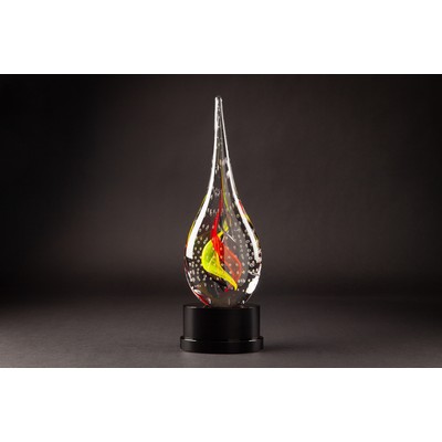 Taurino Art Glass Sculpture with Base
