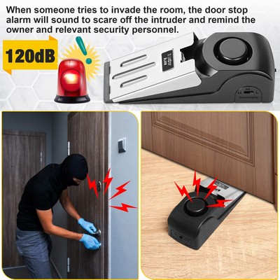 Portable 120db Entrance Alert Door Stop Alarm