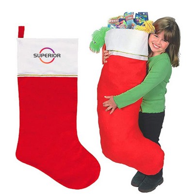 Classic Red Felt Christmas Stocking