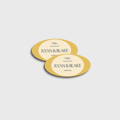 Oval Stickers 4x2