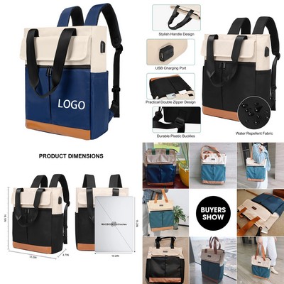 15.6" Convertible Daypack Laptop Backpack