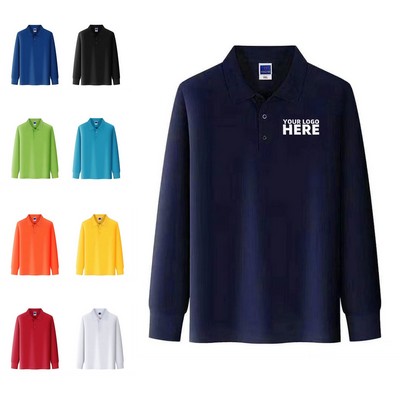 Men's Long Sleeve Polo Shirt