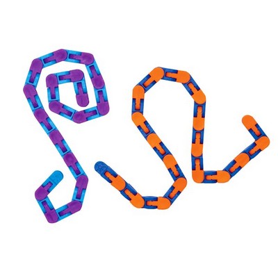 Wacky Tracks Squeeze Link Toys - 2 Color Combos (Case of 432)