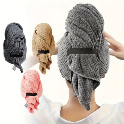 Large Microfiber Hair Towel Wrap