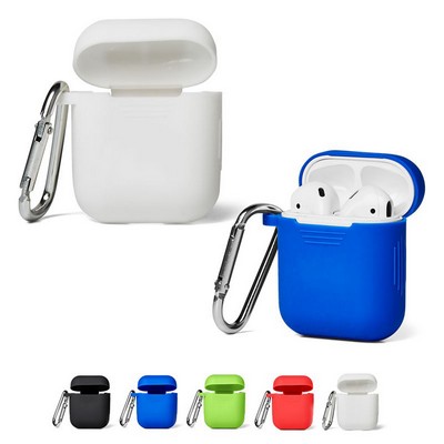 Silicone Earbud Case With Carabiner