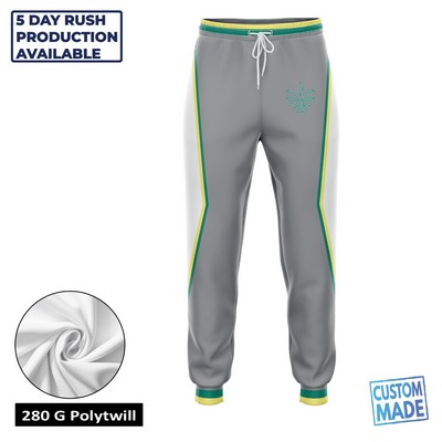 Unisex & Kids' Sublimation 280G Polyester Twill Sweatpants -