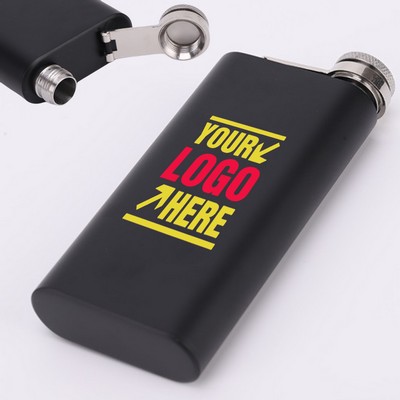 Stainless Steel Slim 6 Oz Hip Flask Handy Jug Men Gift