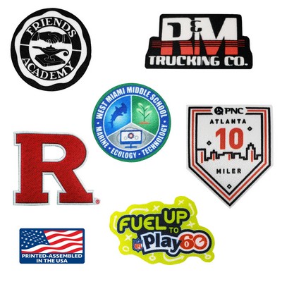 Full Color Dye Sublimation DigiPrint Patches - 1"