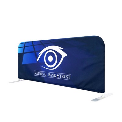 8 FT Custom Fence Cover Trade Show Crowd Control Barrier Cover