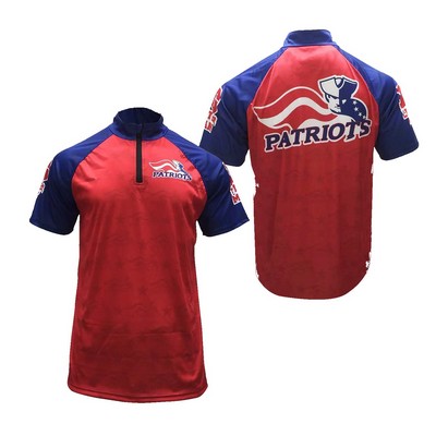 Men's/Youth 1/4 Zip Short Sleeve Shirt