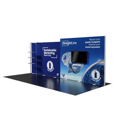 20' StraightLine™ Modular Kit w/F Panel, V Panel, & Waterfall Shelves