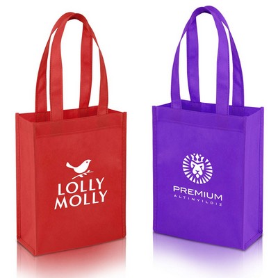 Non-Woven Mini Gift Tote Bag ( 8" X 4" X 10" )