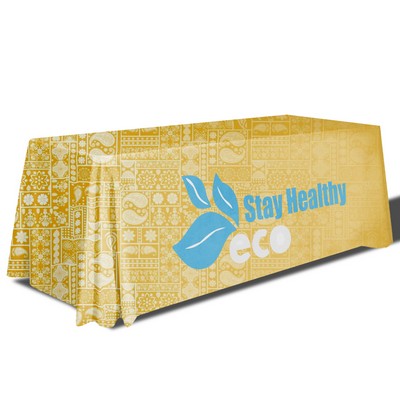 6' Economy Draped Standard Table Cover (Full Dye Sublimated)