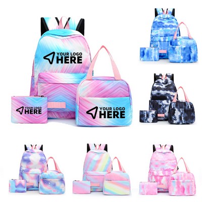 New Wave Three-Piece Waterproof Shoulder Bag Starry Sky Graffiti