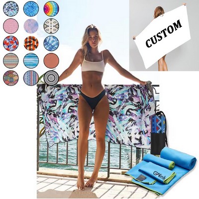 Custom Full Printing Beach Towel