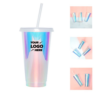 Iridescent Plastic Cups