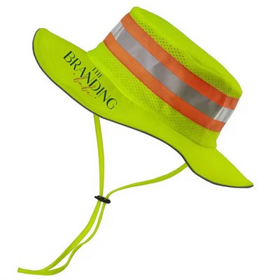 Unisex High-Visibility Reflective Sun Hat for Outdoor Safety