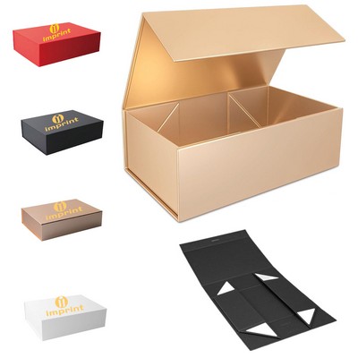 Foldable Paper Gift Box w/ Magnetic Buckle