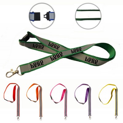 Reflective Lanyards With Buckle