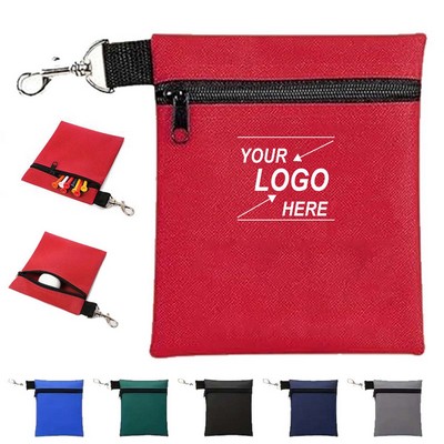 Nylon Golf Ball Tees Storage Waist Bag