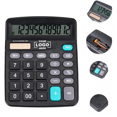 12-Digit Dual Power Office Calculator